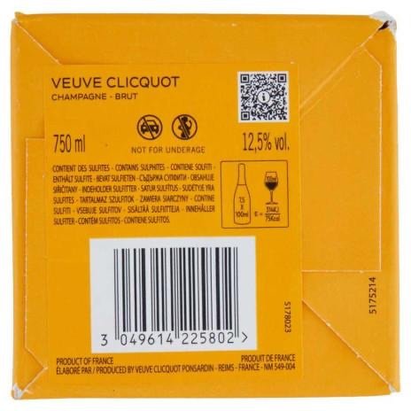 Palette Veuve Clicquot Champagne Brut 75 cl – 12.5% ​​Vol | Prestige Champagne thumbnail