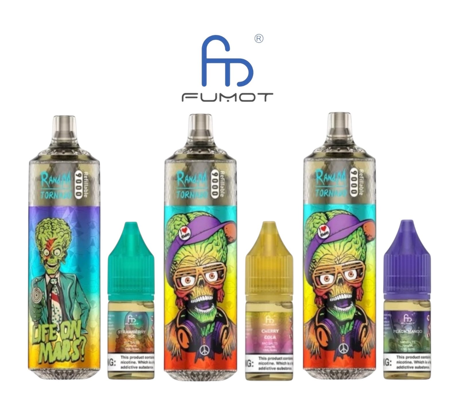 RandM Tornado Disposable Electronic Cigarette 10000 Puffs (20ml) – Sale Only in Lots of 200 Units (Minimum Order) thumbnail