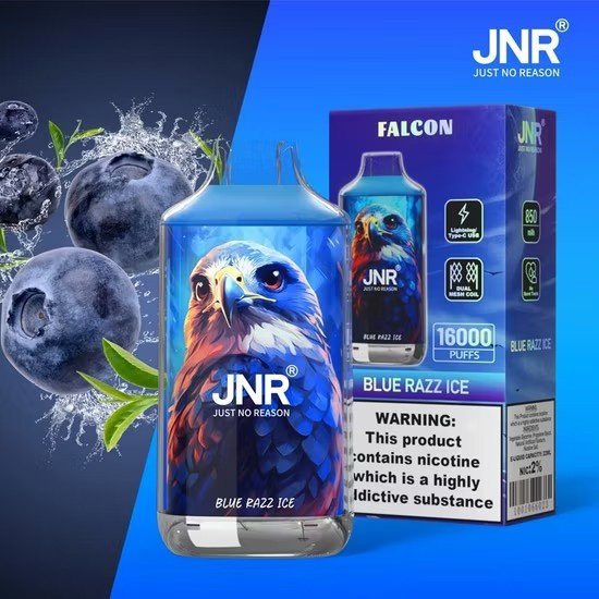 Disposable Electronic Cigarette Box JNR Falcon 16000 Vape Puffs – Sale only in batches of 200 Units (Minimum Order) thumbnail